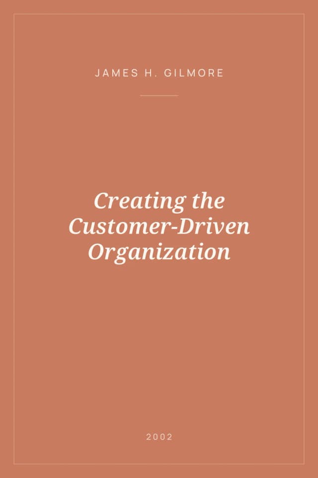 Portada de Creating the Customer-Driven Organization