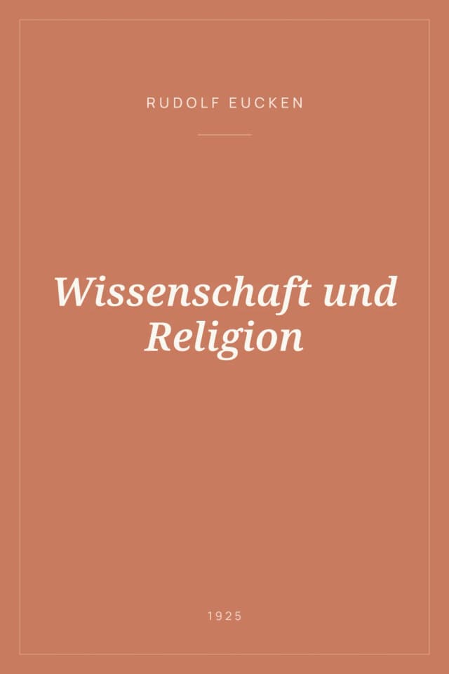 Portada de Wissenschaft und Religion