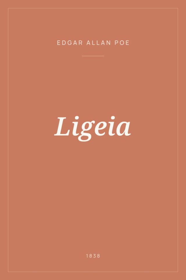 Portada de Ligeia