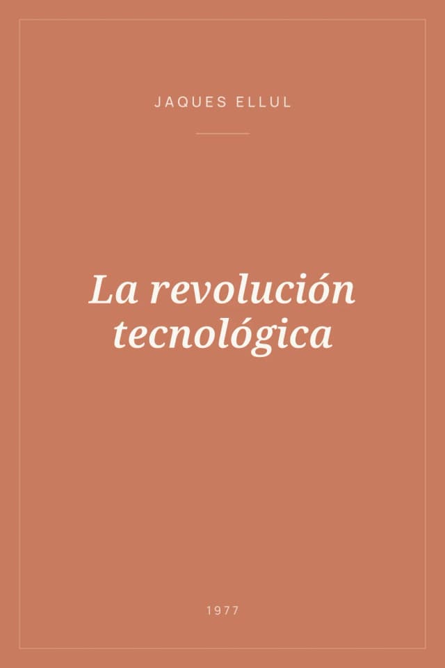 Portada de La revolución tecnológica