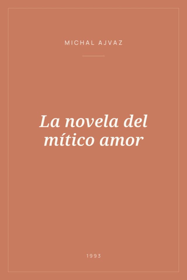 Portada de La novela del mítico amor