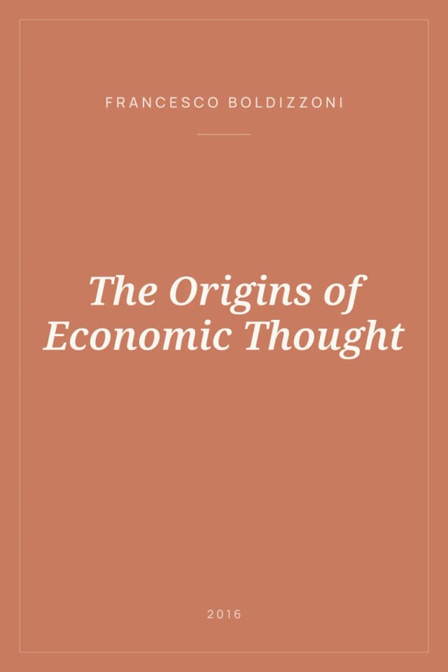 Portada de The Origins of Economic Thought