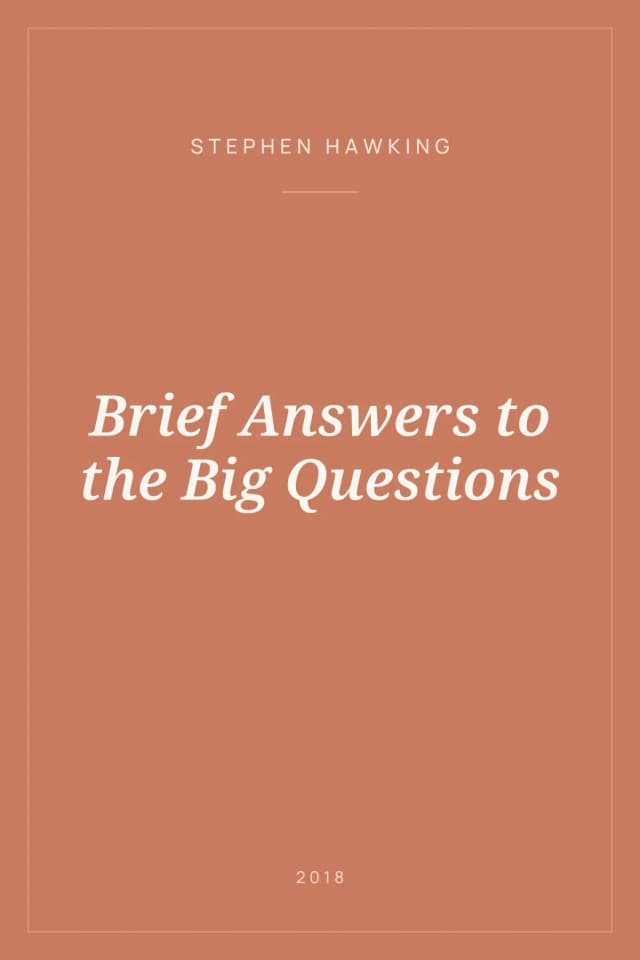 Portada de Brief Answers to the Big Questions