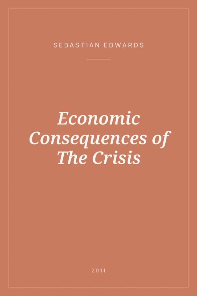 Portada de Economic Consequences of The Crisis