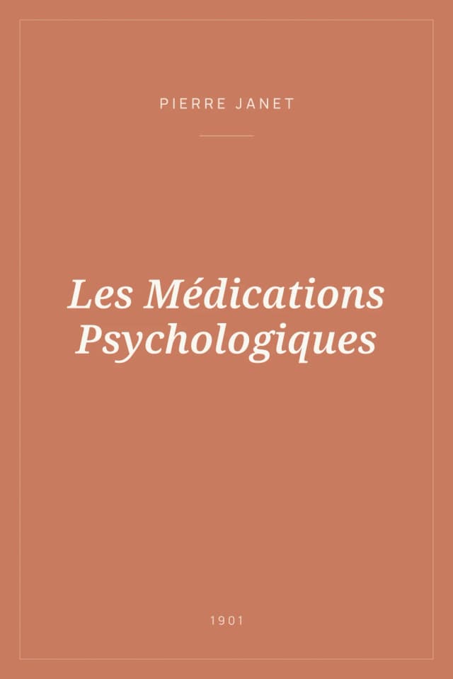Portada de Les Médications Psychologiques