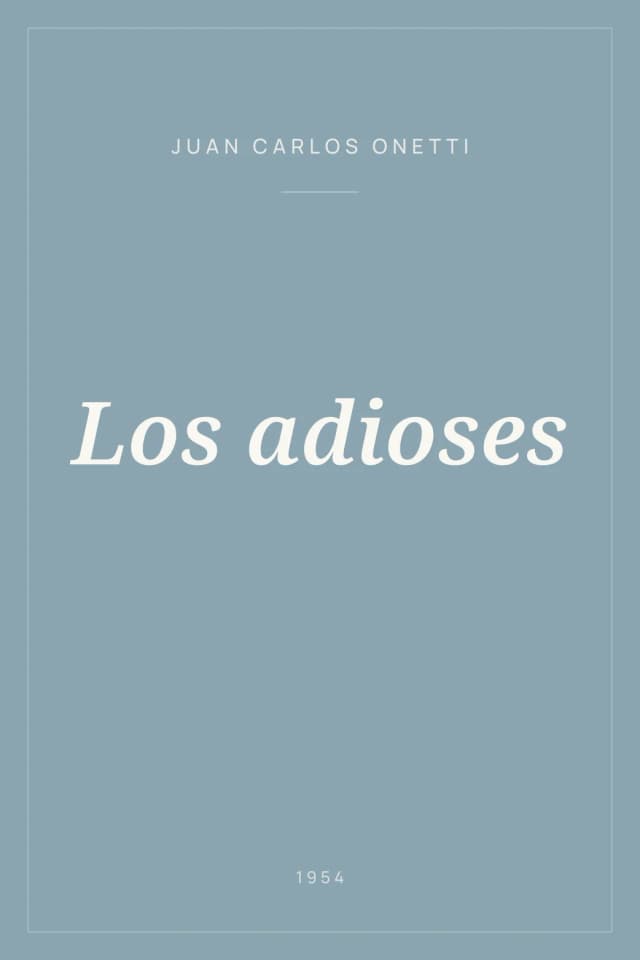 Portada de Los adioses