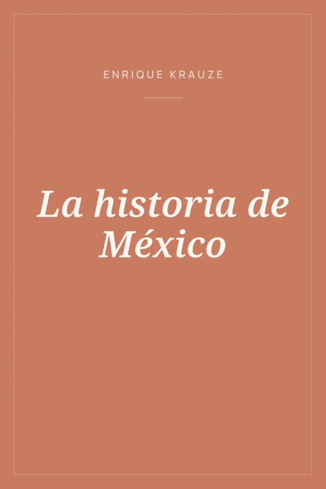 Portada de La historia de México