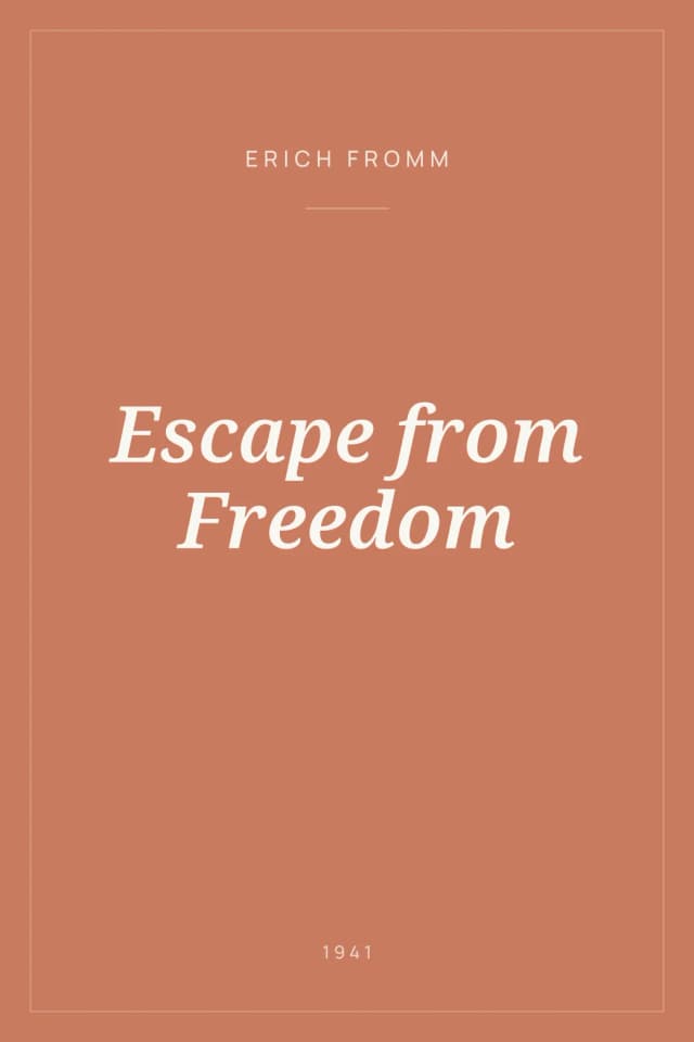 Portada de Escape from Freedom