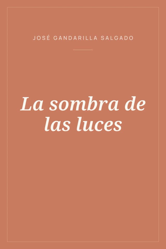 Portada de La sombra de las luces