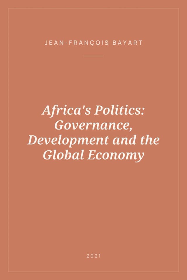 Portada de Africa's Politics: Governance, Development and the Global Economy