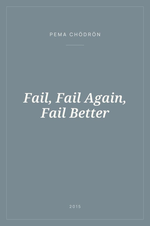 Portada de Fail, Fail Again, Fail Better