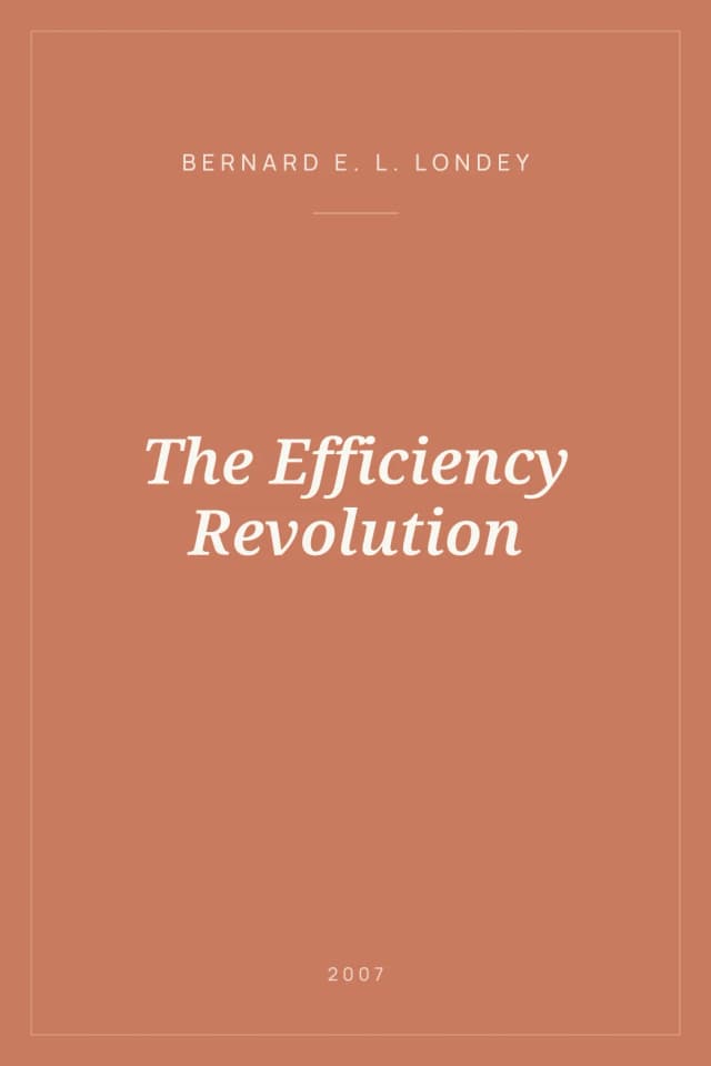 Portada de The Efficiency Revolution
