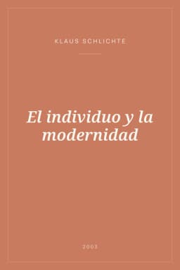 Portada de El individuo y la modernidad