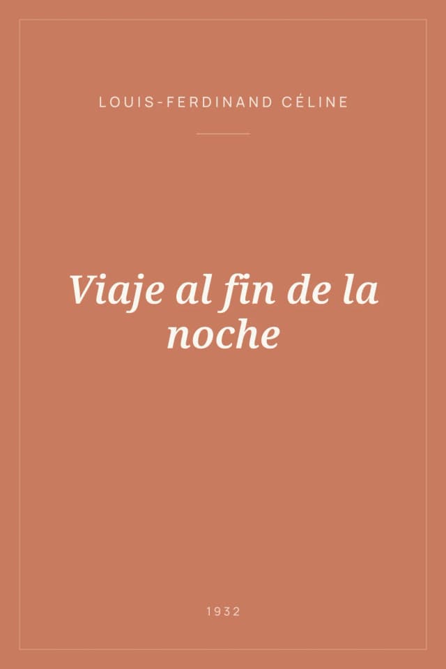 Portada de Viaje al fin de la noche