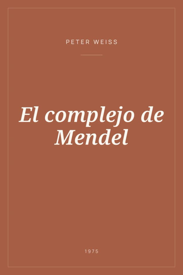 Portada de El complejo de Mendel