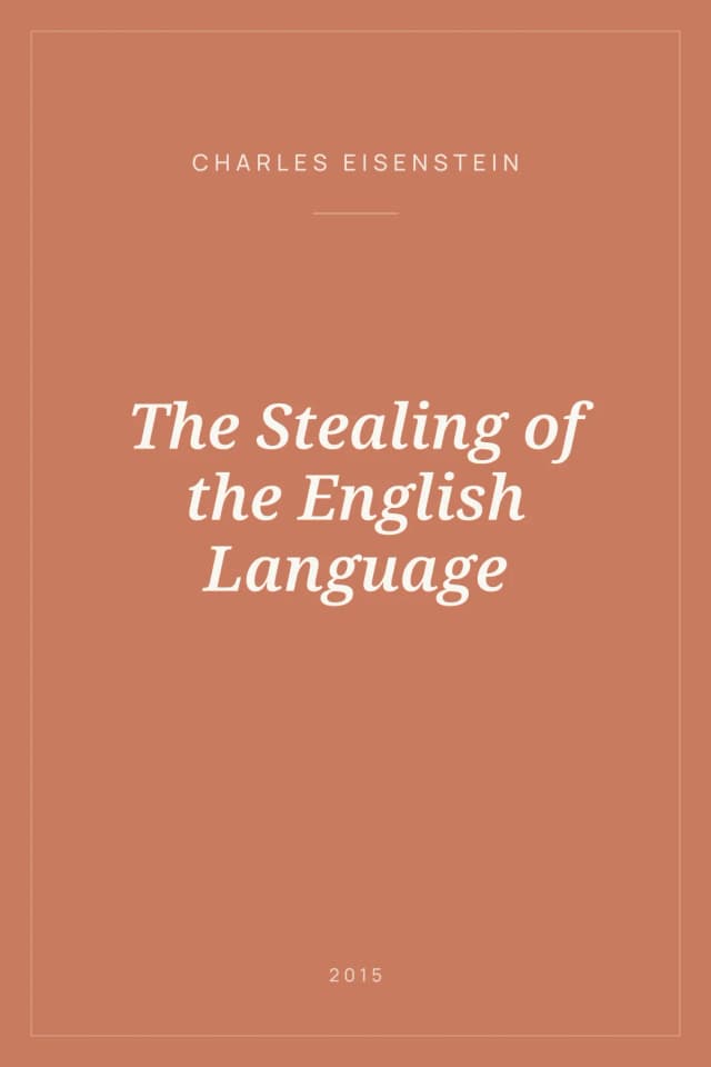 Portada de The Stealing of the English Language