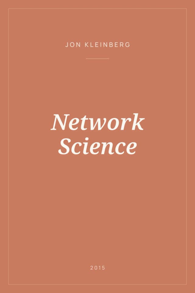 Portada de Network Science