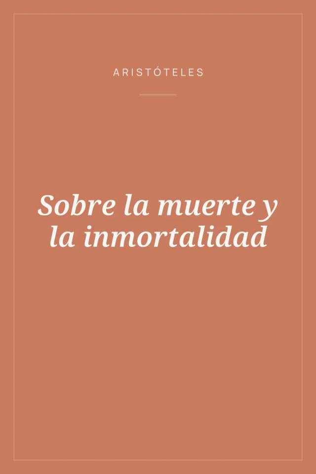 Portada de Sobre la muerte y la inmortalidad