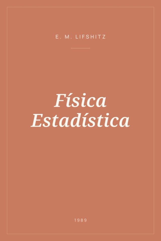 Portada de Física Estadística