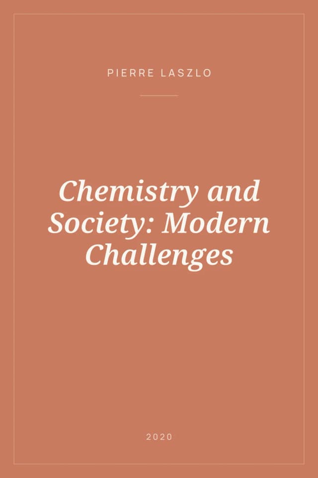 Portada de Chemistry and Society: Modern Challenges