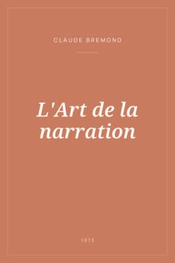Portada de L'Art de la narration