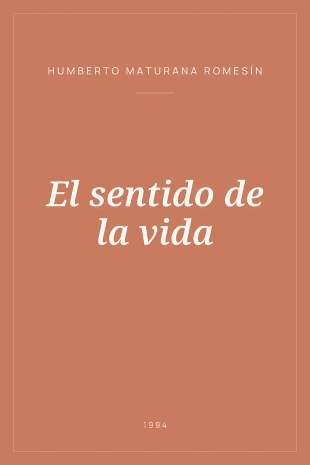 Portada de El sentido de la vida