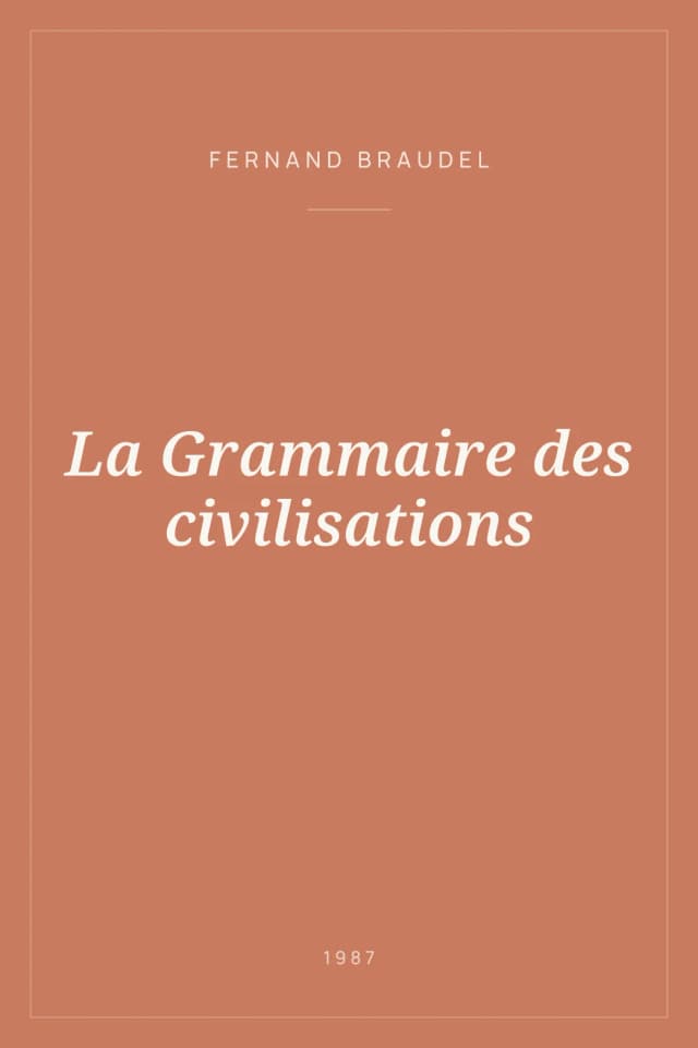 Portada de La Grammaire des civilisations