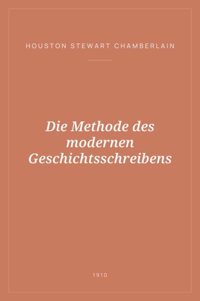Portada de Die Methode des modernen Geschichtsschreibens