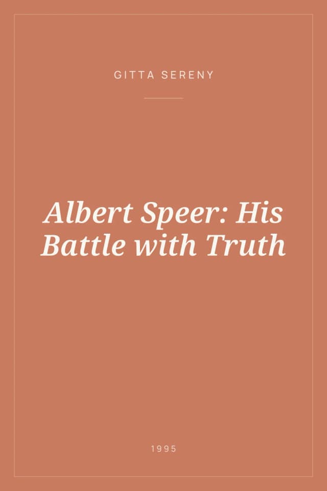 Portada de Albert Speer: His Battle with Truth