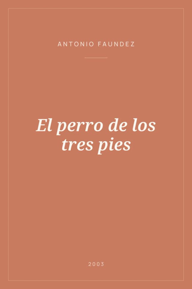Portada de El perro de los tres pies