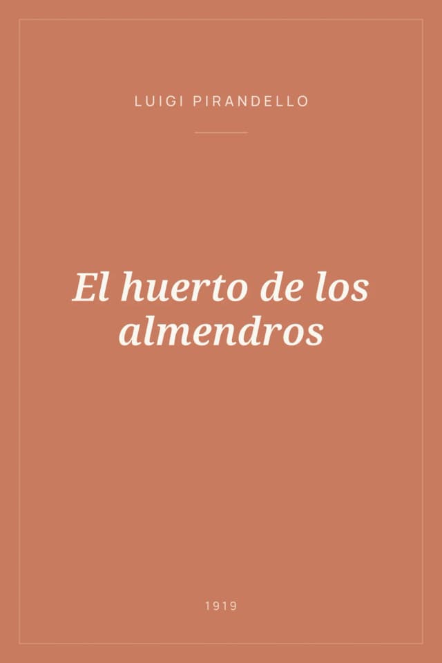 Portada de El huerto de los almendros
