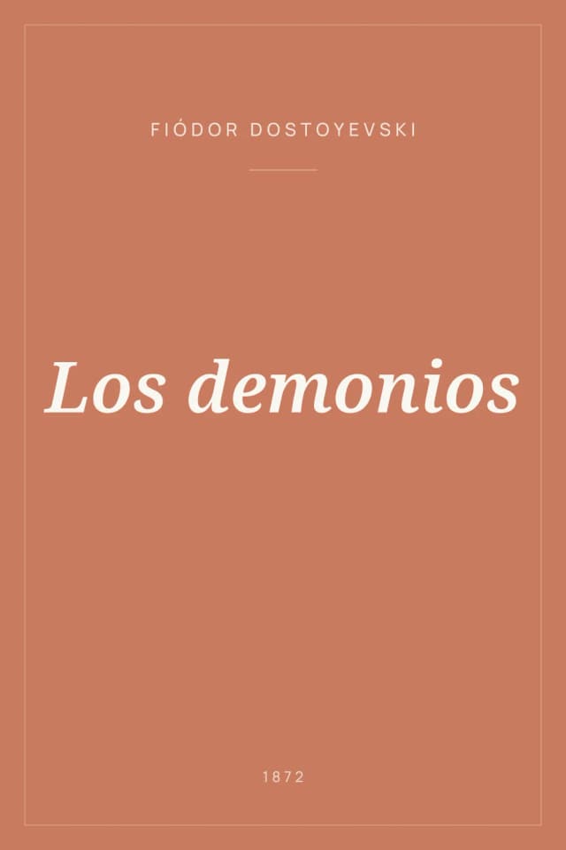 Portada de Los demonios