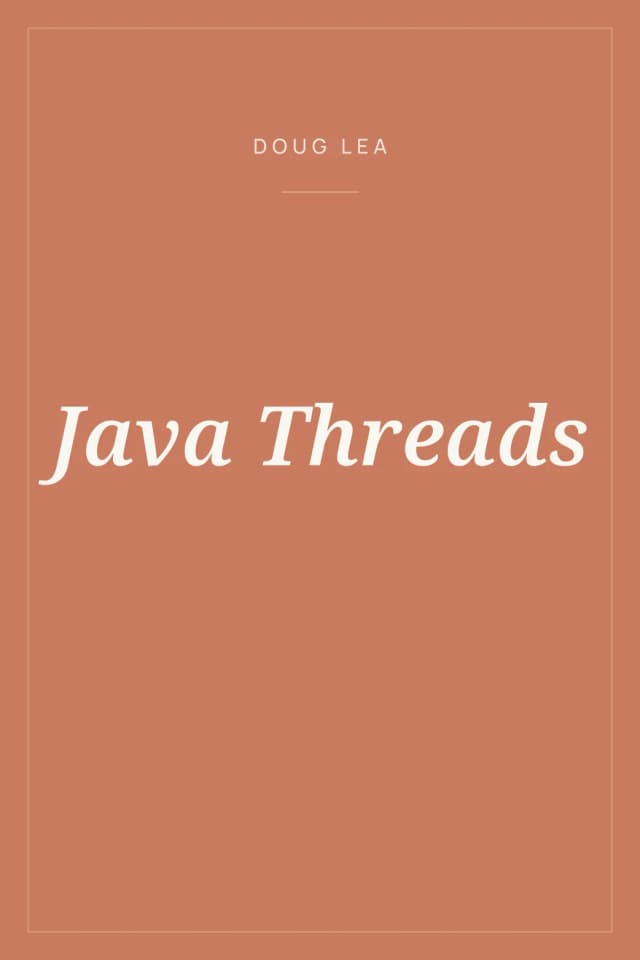 Portada de Java Threads