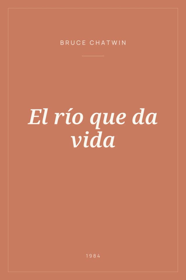 Portada de El río que da vida