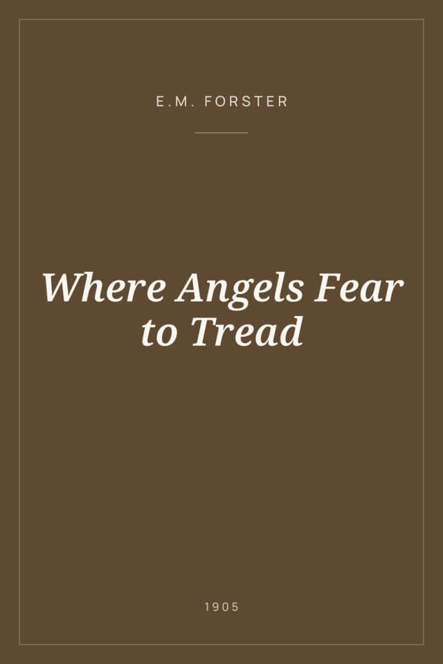 Portada de Where Angels Fear to Tread