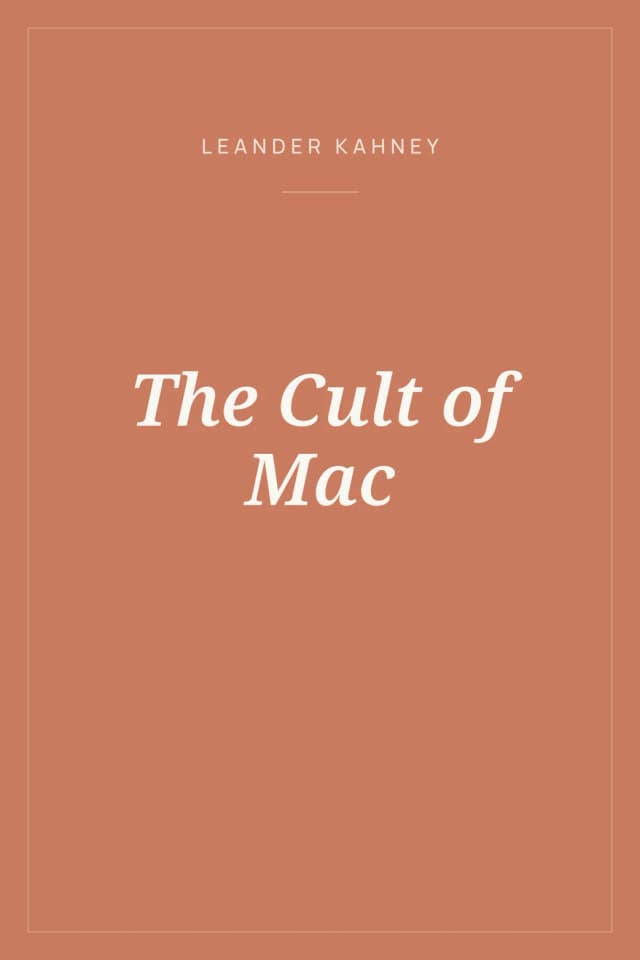 Portada de The Cult of Mac