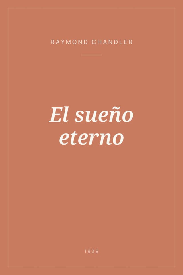 Portada de El sueño eterno