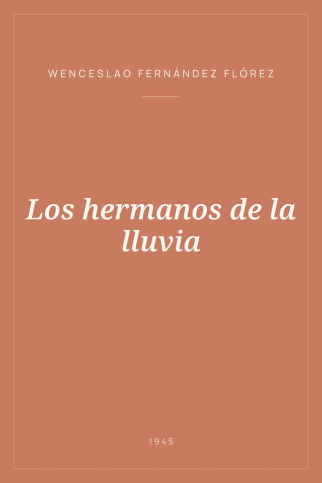Portada de Los hermanos de la lluvia