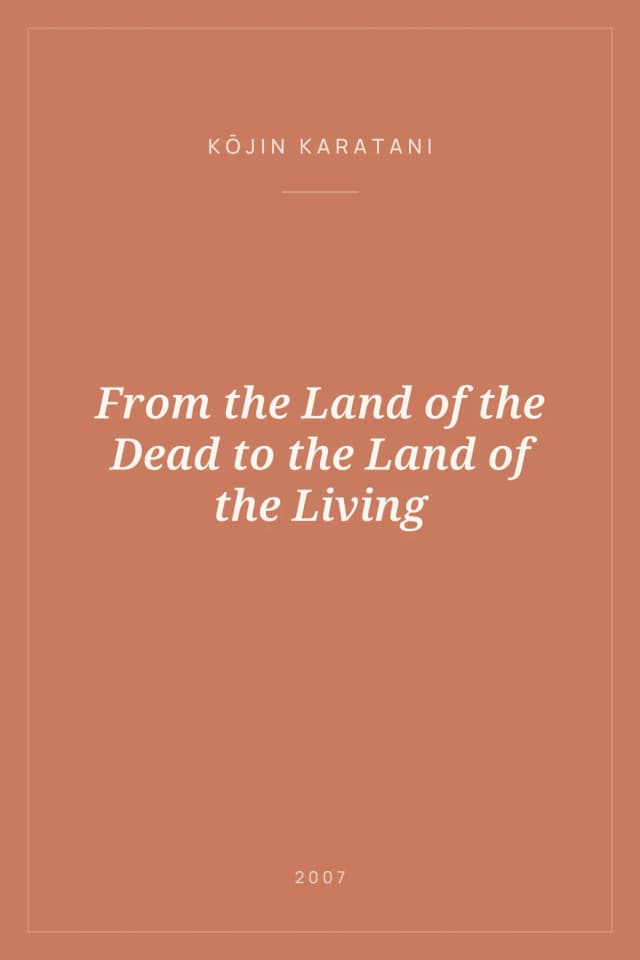 Portada de From the Land of the Dead to the Land of the Living