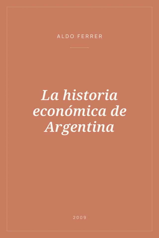 Portada de La historia económica de Argentina