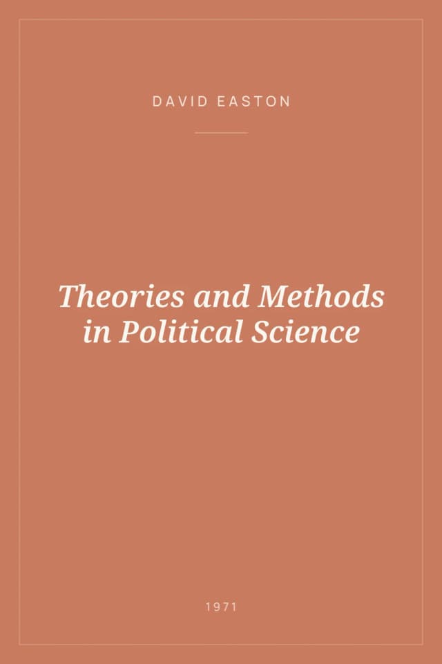 Portada de Theories and Methods in Political Science