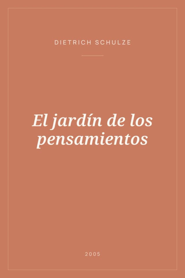 Portada de El jardín de los pensamientos