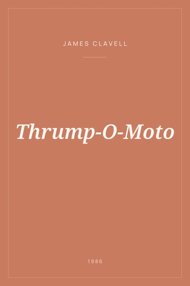Portada de Thrump-O-Moto