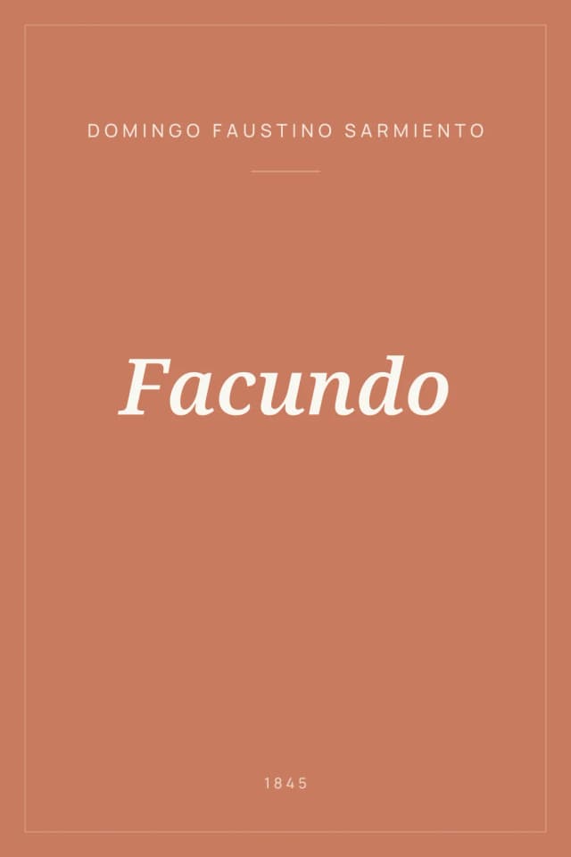 Portada de Facundo