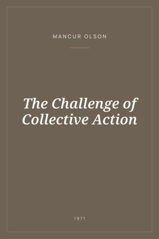 Portada de The Challenge of Collective Action