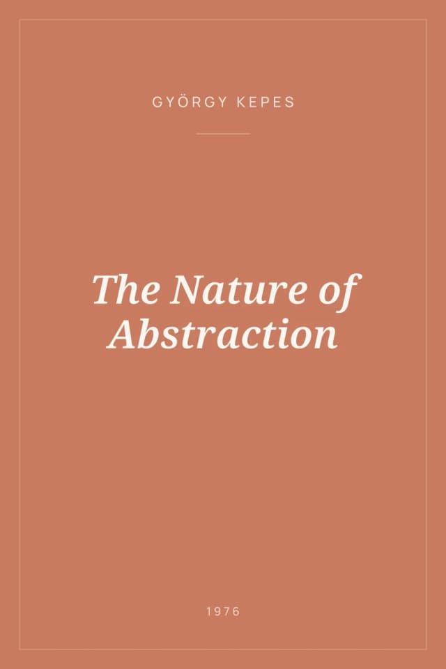 Portada de The Nature of Abstraction
