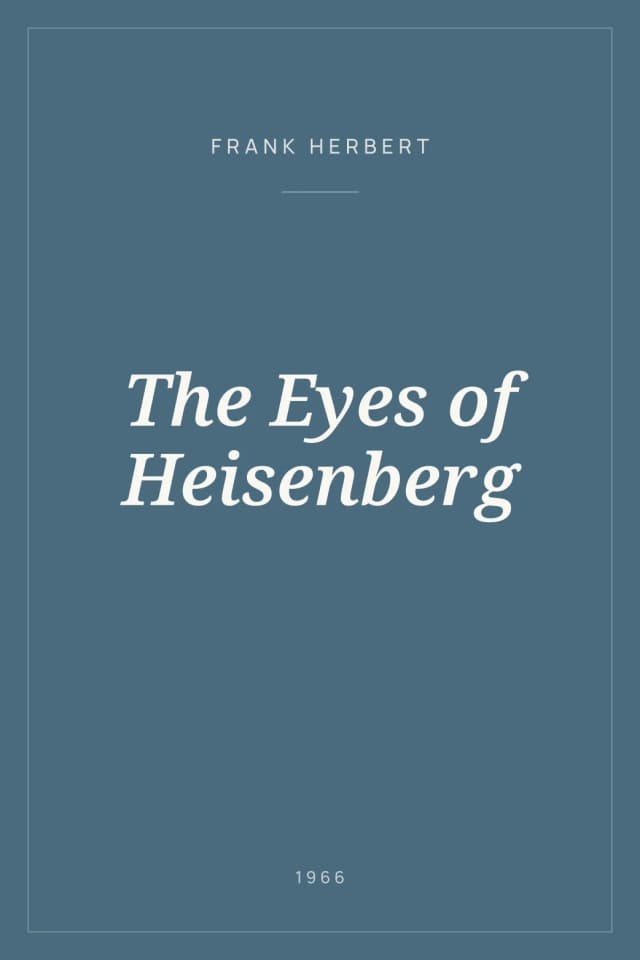 Portada de The Eyes of Heisenberg
