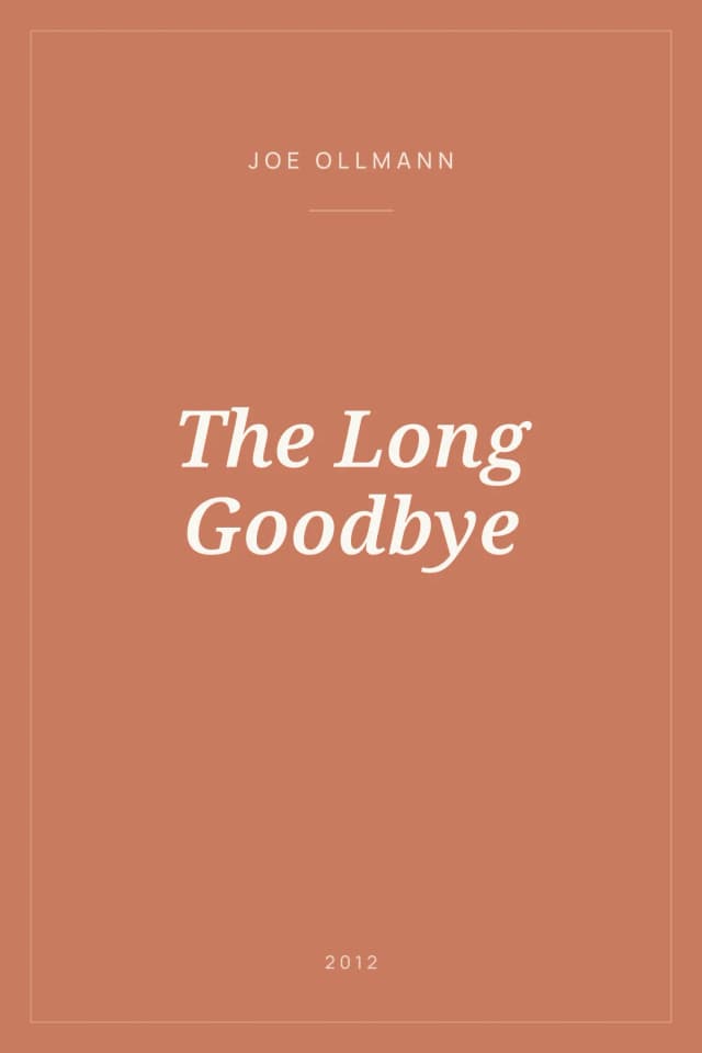 Portada de The Long Goodbye