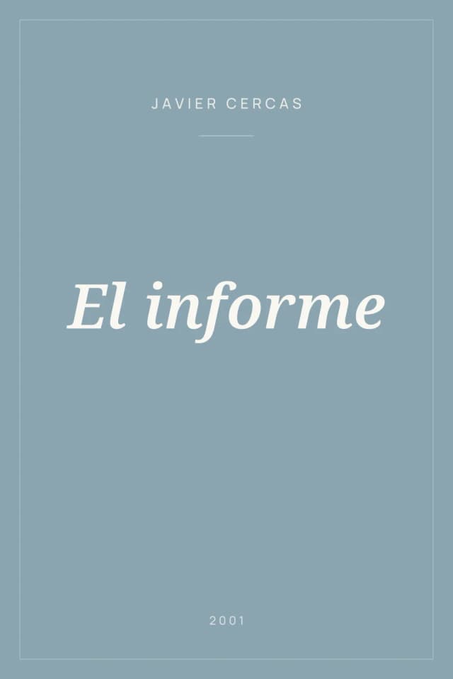 Portada de El informe