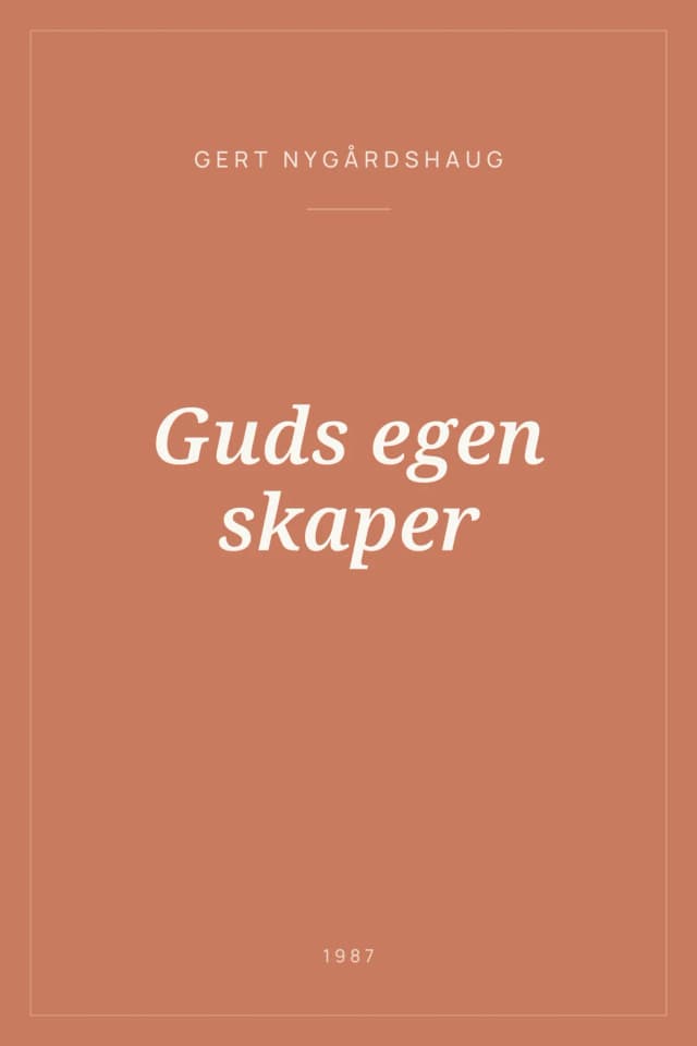 Portada de Guds egen skaper